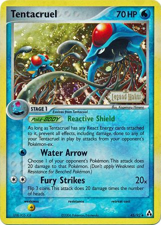 Tentacruel (45/92) (Stamped) [EX: Legend Maker] | Good Games Modbury