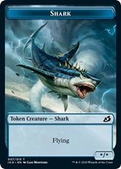 Shark // Human Soldier (005) Double-Sided Token [Ikoria: Lair of Behemoths Tokens] | Good Games Modbury