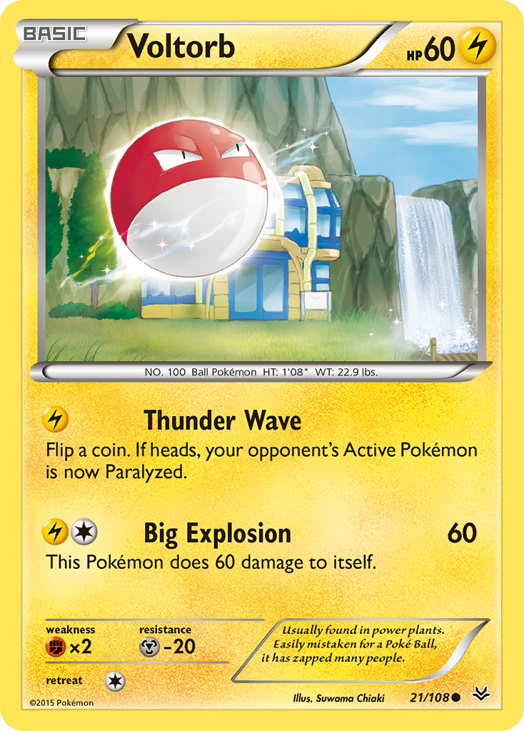 Voltorb (21/108) [XY: Roaring Skies] | Good Games Modbury