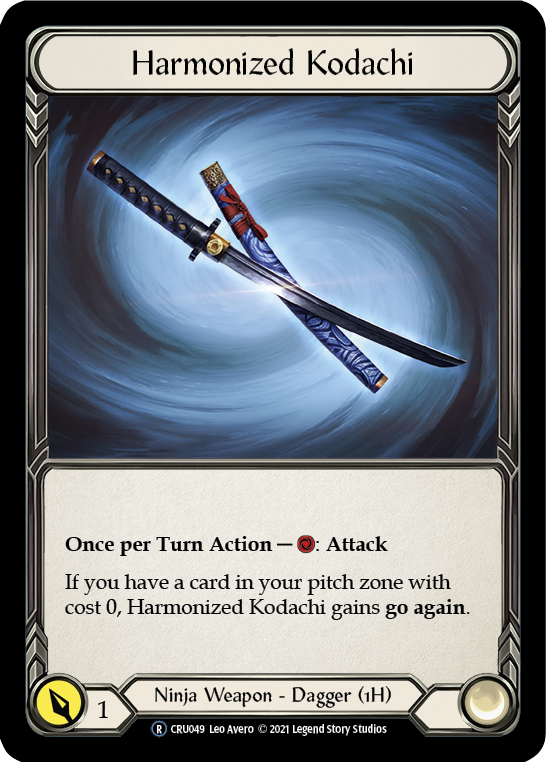 Harmonized Kodachi [U-CRU049] (Crucible of War Unlimited)  Unlimited Rainbow Foil | Good Games Modbury