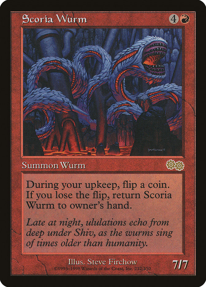 Scoria Wurm [Urza's Saga] | Good Games Modbury