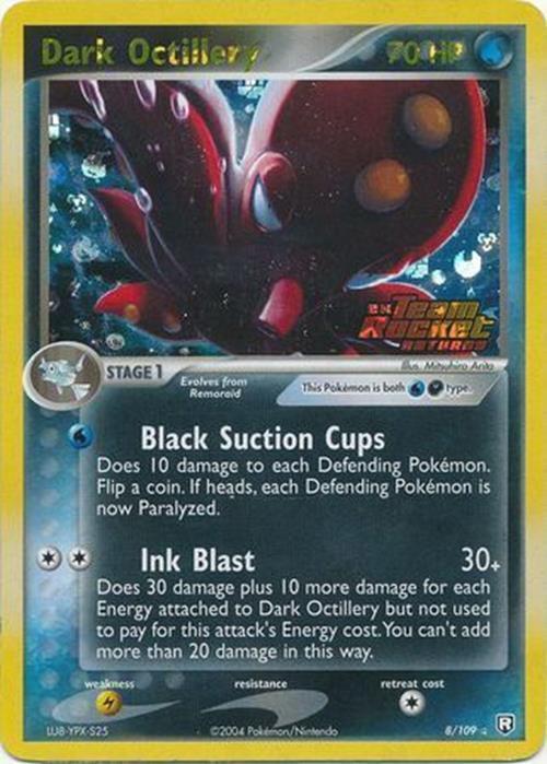 Dark Octillery (8/109) (Stamped) [EX: Team Rocket Returns] | Good Games Modbury