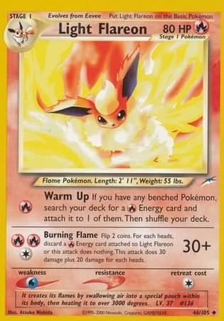 Light Flareon (46/105) [Neo Destiny Unlimited] | Good Games Modbury