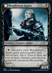 Bloodsworn Squire // Bloodsworn Knight (Showcase Fang Frame) [Innistrad: Crimson Vow] | Good Games Modbury