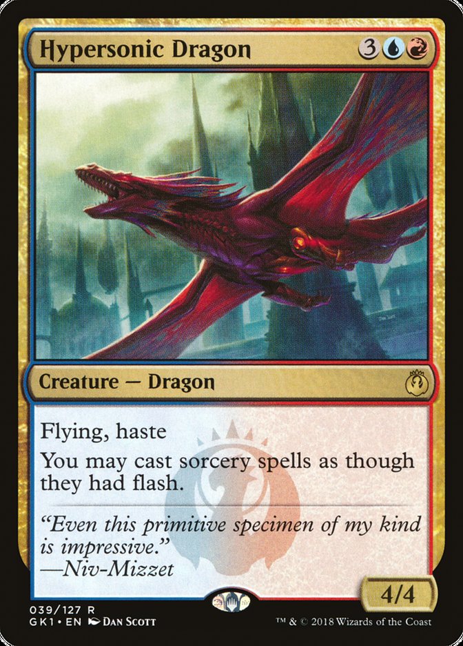 Hypersonic Dragon [Guilds of Ravnica Guild Kit] | Good Games Modbury