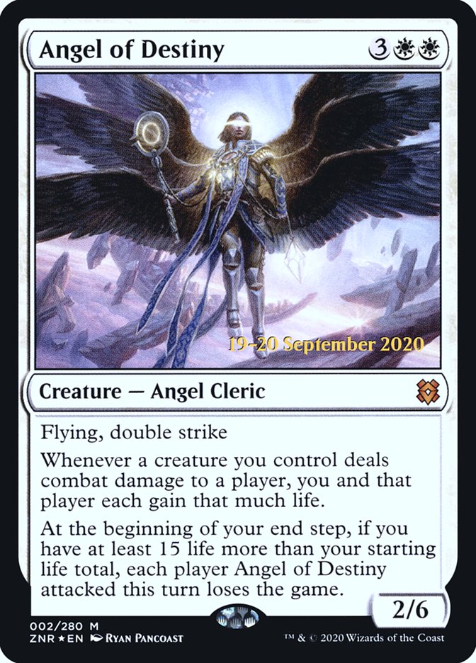 Angel of Destiny [Zendikar Rising Prerelease Promos] | Good Games Modbury