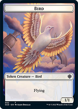 Bird // Spirit Double-Sided Token [Starter Commander Decks] | Good Games Modbury