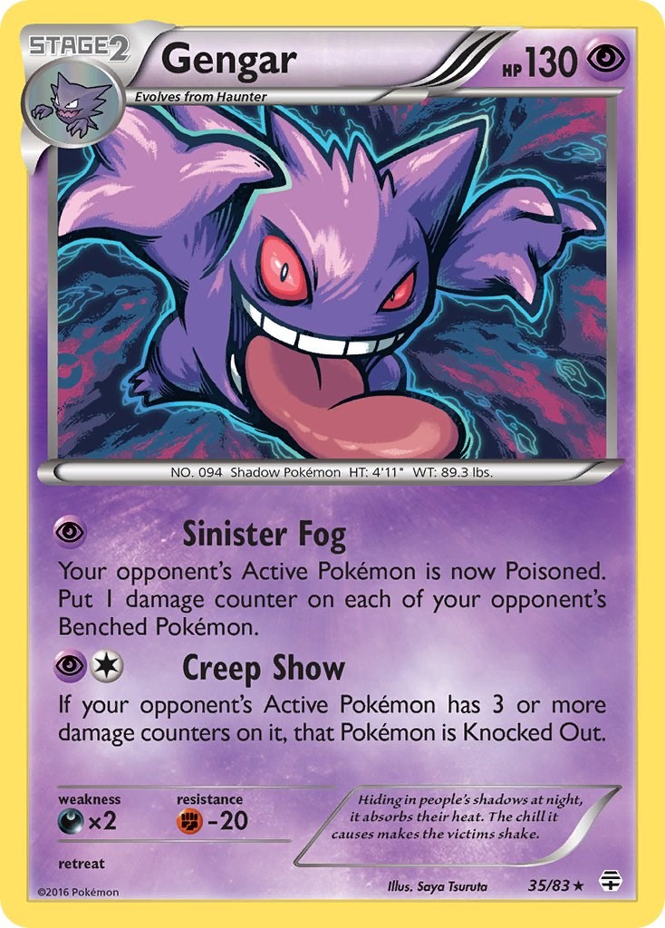 Gengar (35/83) (Cosmos Holo) [XY: Generations] | Good Games Modbury