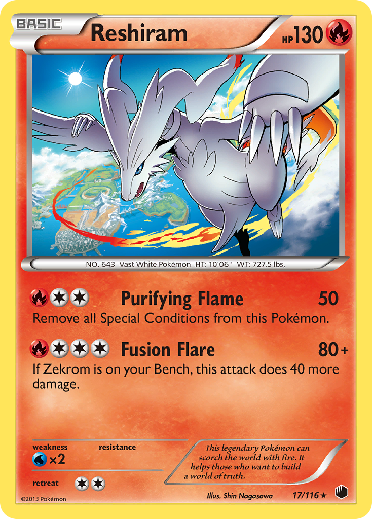 Reshiram (17/116) [Black & White: Plasma Freeze] | Good Games Modbury