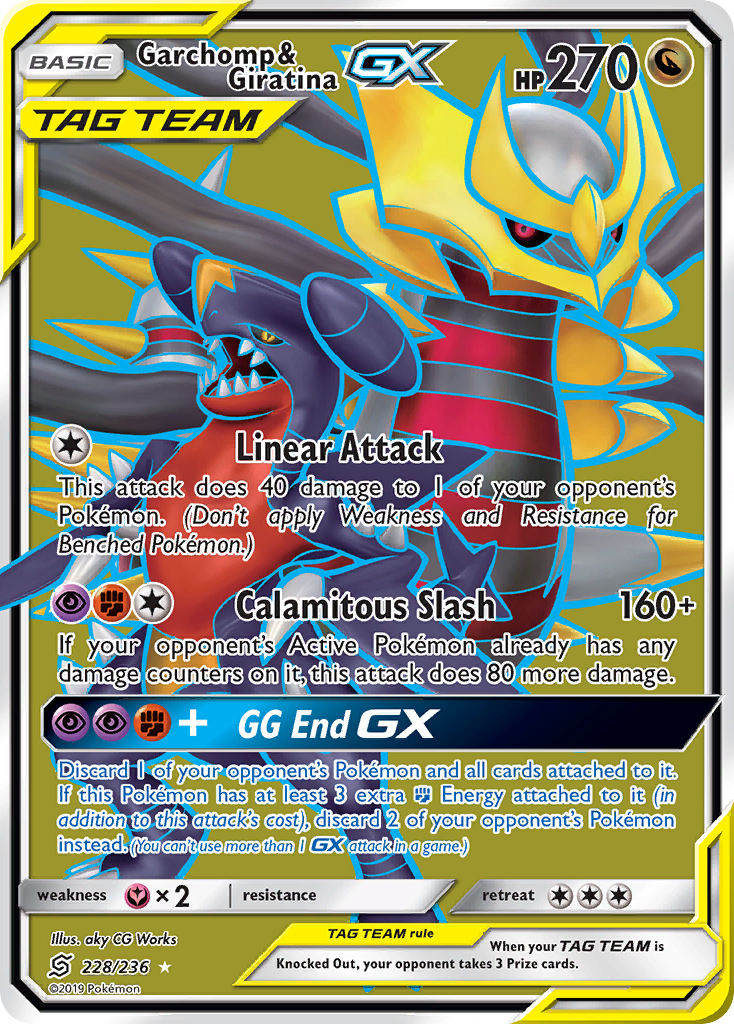 Garchomp & Giratina GX (228/236) [Sun & Moon: Unified Minds] | Good Games Modbury