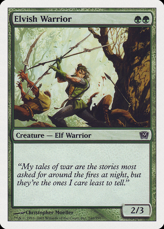 Elvish Warrior [Ninth Edition] | Good Games Modbury