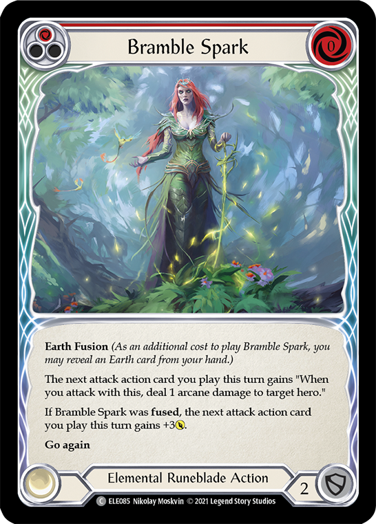 Bramble Spark (Red) [ELE085] (Tales of Aria)  1st Edition Rainbow Foil | Good Games Modbury