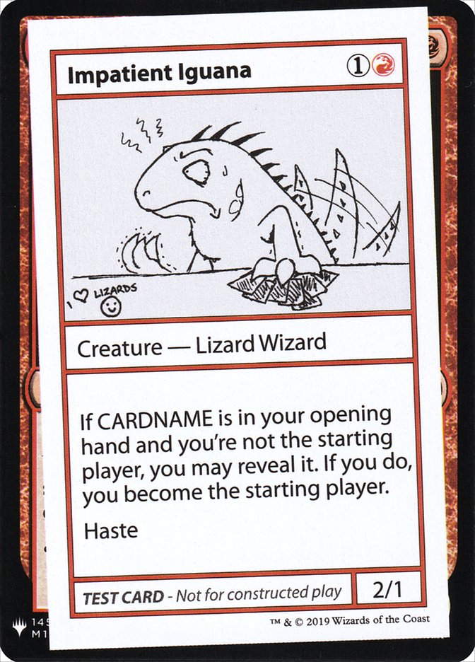 Impatient Iguana [Mystery Booster Playtest Cards] | Good Games Modbury