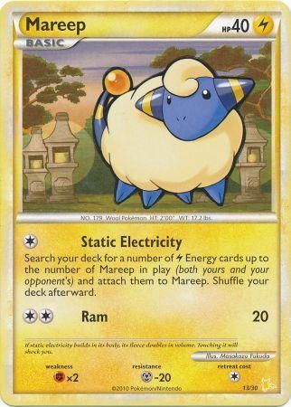 Mareep (13/30) [HeartGold & SoulSilver: Trainer Kit - Raichu] | Good Games Modbury