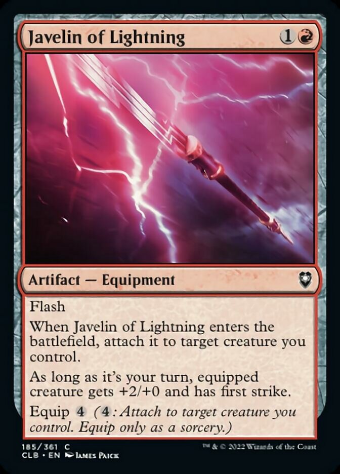 Javelin of Lightning [Commander Legends: Battle for Baldur's Gate] | Good Games Modbury