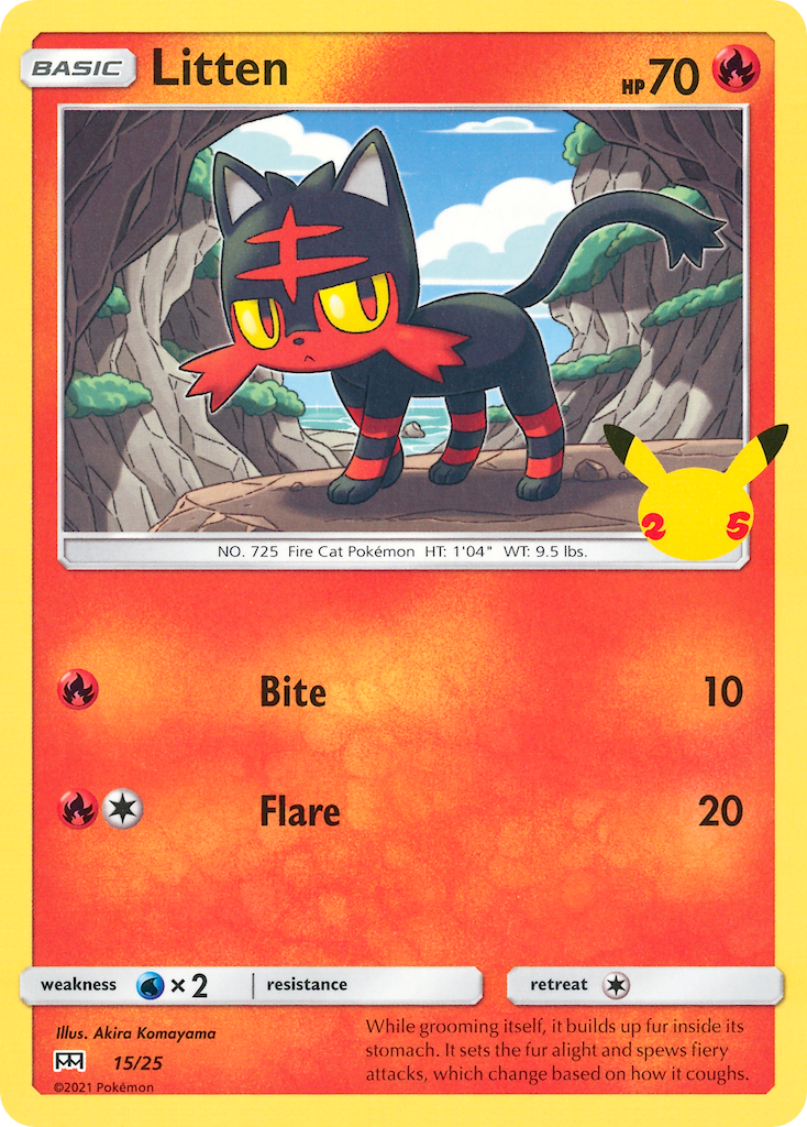 Litten (15/25) [McDonald's 25th Anniversary] | Good Games Modbury