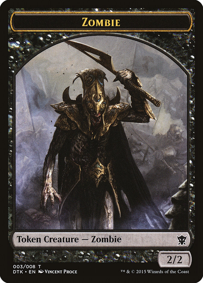 Zombie Token [Dragons of Tarkir Tokens] | Good Games Modbury