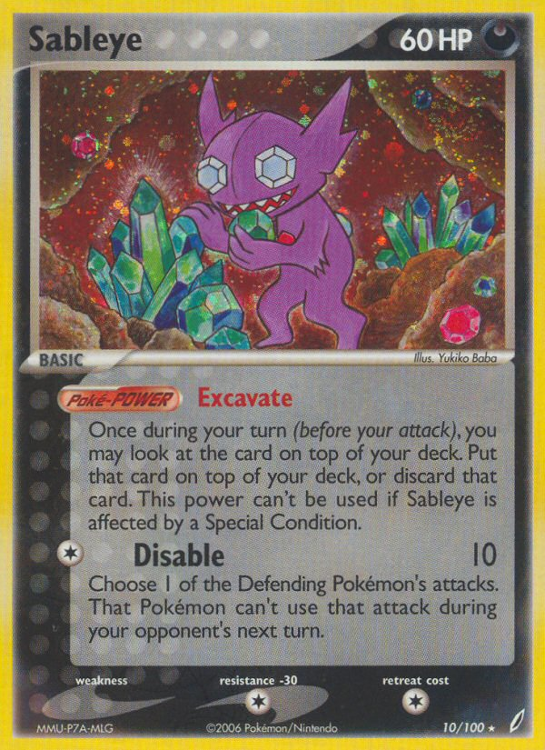 Sableye (10/100) [EX: Crystal Guardians] | Good Games Modbury