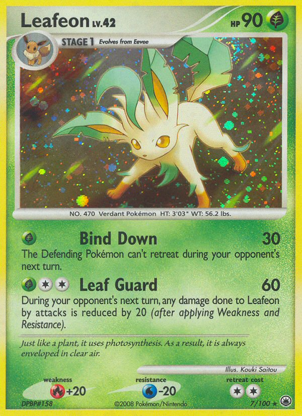 Leafeon (7/100) [Diamond & Pearl: Majestic Dawn] | Good Games Modbury