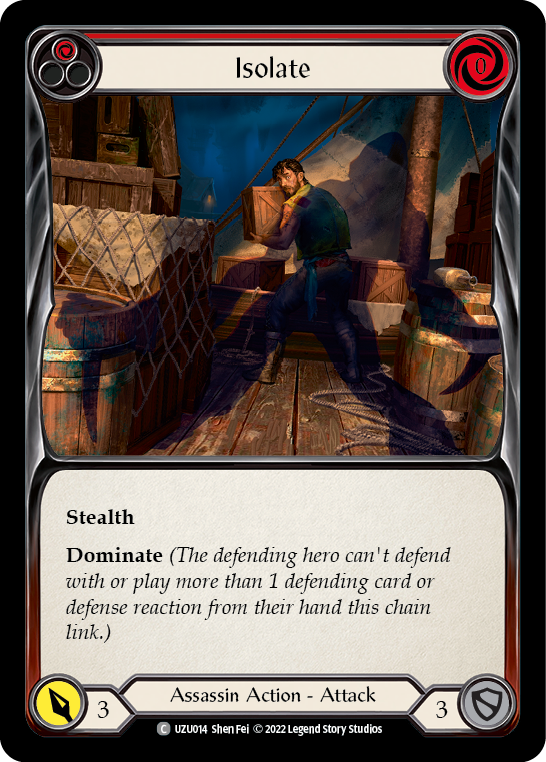 Isolate (Red) [UZU014] (Outsiders Uzuri Blitz Deck) | Good Games Modbury