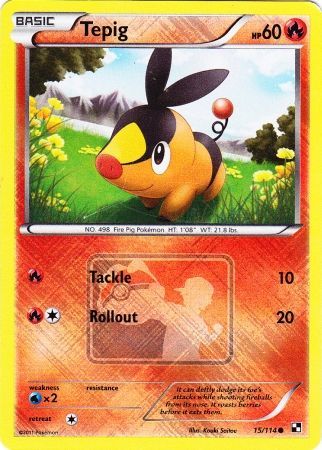 Tepig (15/114) (League Promo) [Black & White: Base Set] | Good Games Modbury