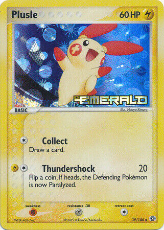 Plusle (39/106) (Stamped) [EX: Emerald] | Good Games Modbury