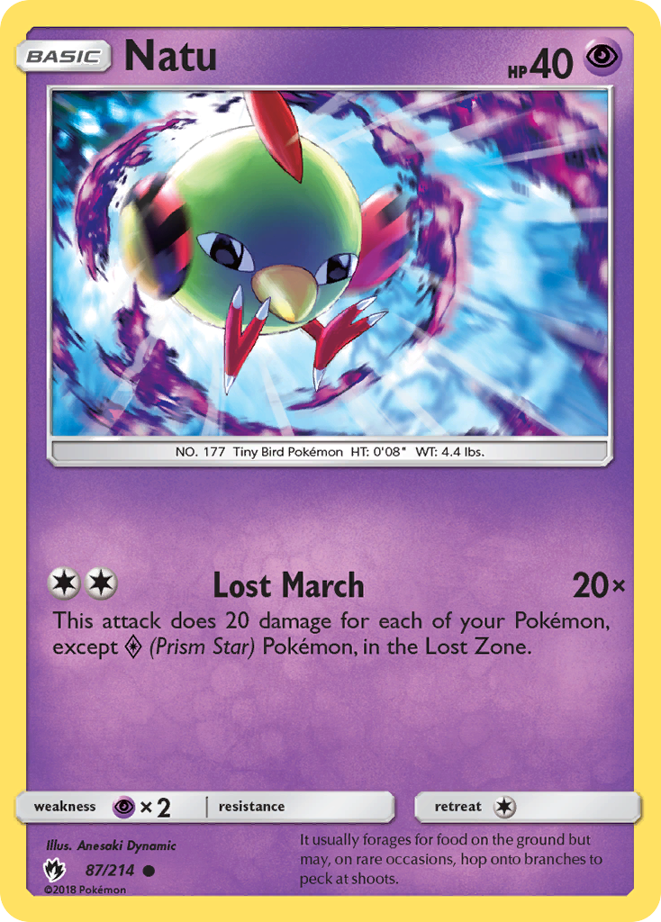 Natu (87/214) [Sun & Moon: Lost Thunder] | Good Games Modbury