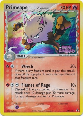 Primeape (50/110) (Delta Species) (Stamped) [EX: Holon Phantoms] | Good Games Modbury