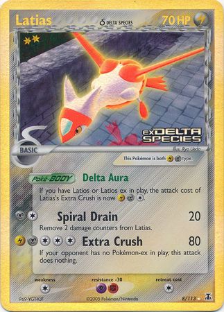 Latias (8/113) (Delta Species) (Stamped) [EX: Delta Species] | Good Games Modbury