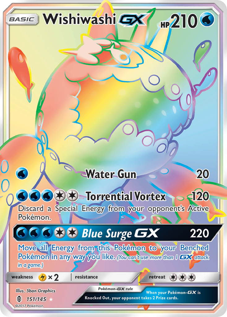 Wishiwashi GX (151/145) [Sun & Moon: Guardians Rising] | Good Games Modbury