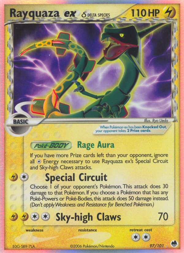 Rayquaza ex (97/101) (Delta Species) [EX: Dragon Frontiers] | Good Games Modbury