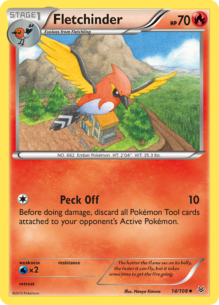 Fletchinder (14/108) [XY: Roaring Skies] | Good Games Modbury