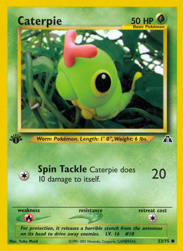 Caterpie (53/75) [Neo Discovery 1st Edition] | Good Games Modbury