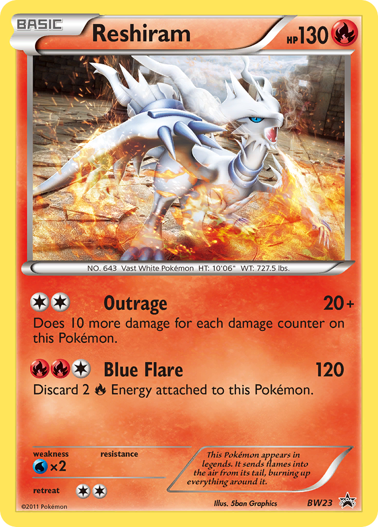 Reshiram (BW23) [Black & White: Black Star Promos] | Good Games Modbury