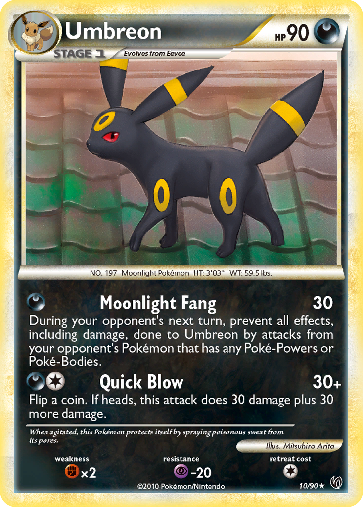 Umbreon (10/90) [HeartGold & SoulSilver: Undaunted] | Good Games Modbury