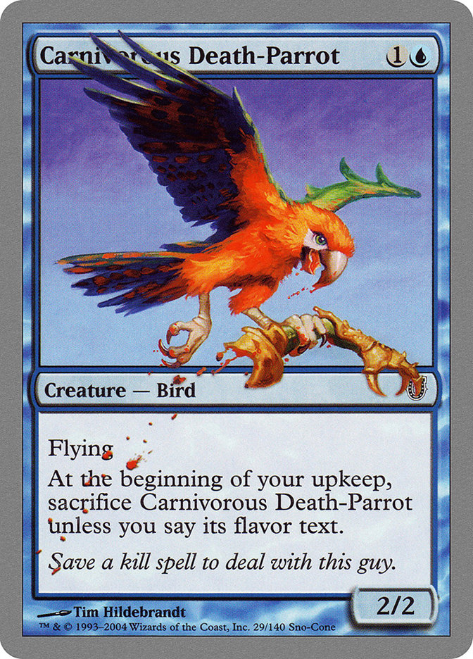 Carnivorous Death-Parrot [Unhinged] | Good Games Modbury