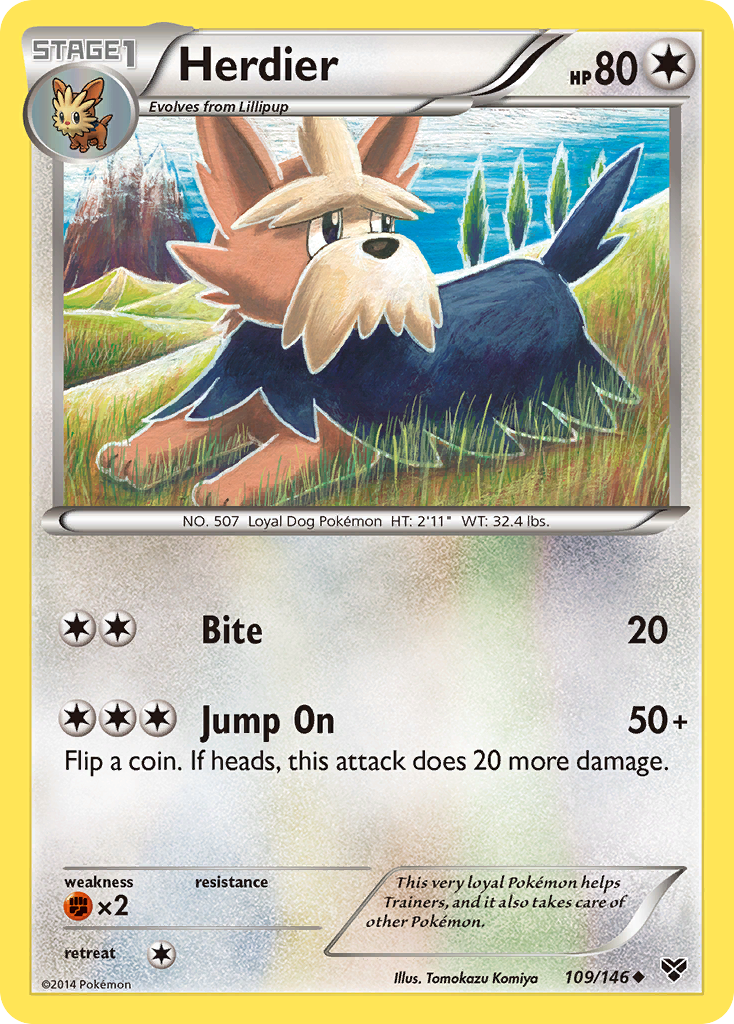 Herdier (109/146) [XY: Base Set] | Good Games Modbury