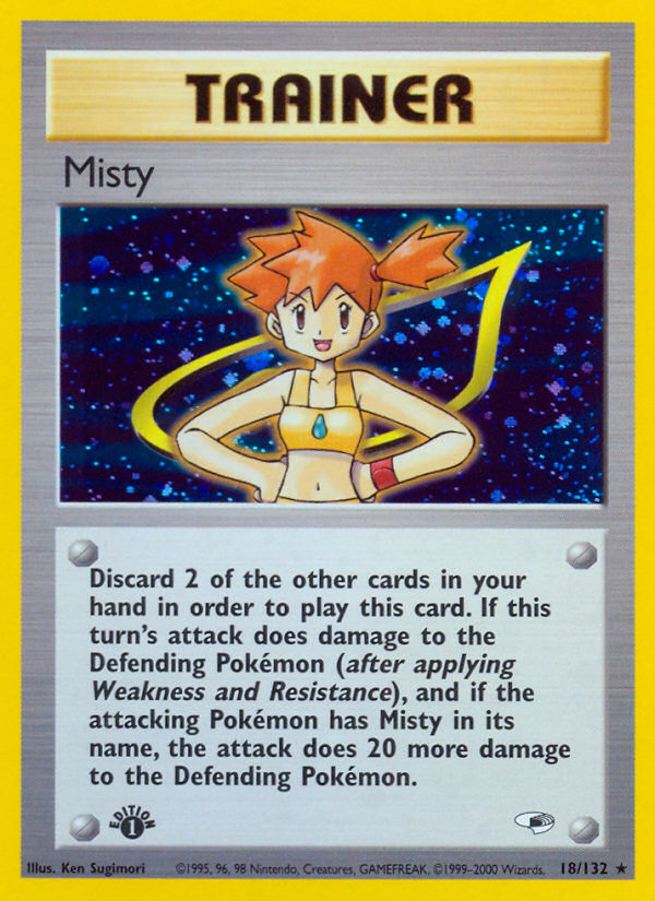 Misty (18/132) [Gym Heroes 1st Edition] | Good Games Modbury