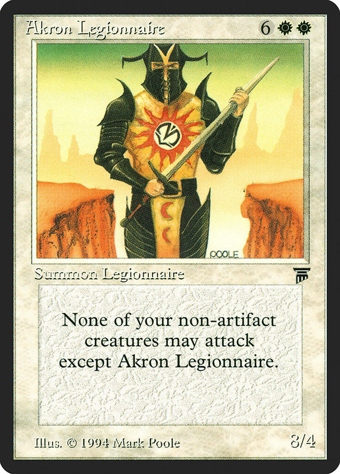 Akron Legionnaire [Legends] | Good Games Modbury