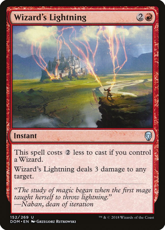 Wizard's Lightning [Dominaria] | Good Games Modbury