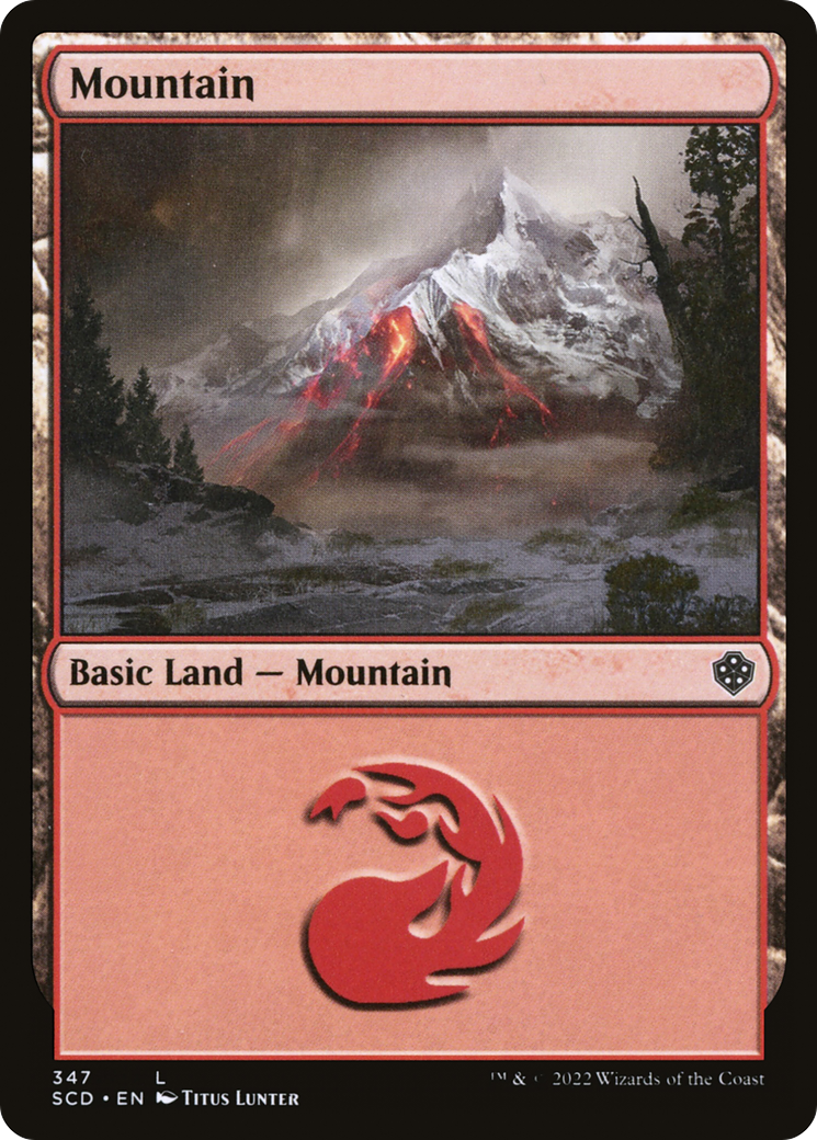 Mountain (347) [Starter Commander Decks] | Good Games Modbury