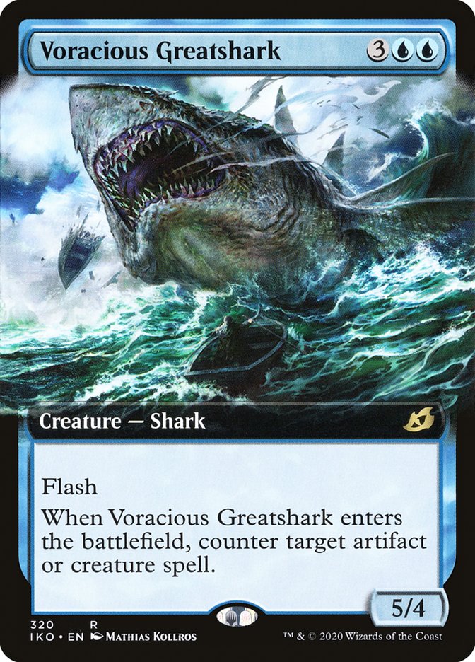 Voracious Greatshark (Extended Art) [Ikoria: Lair of Behemoths] | Good Games Modbury