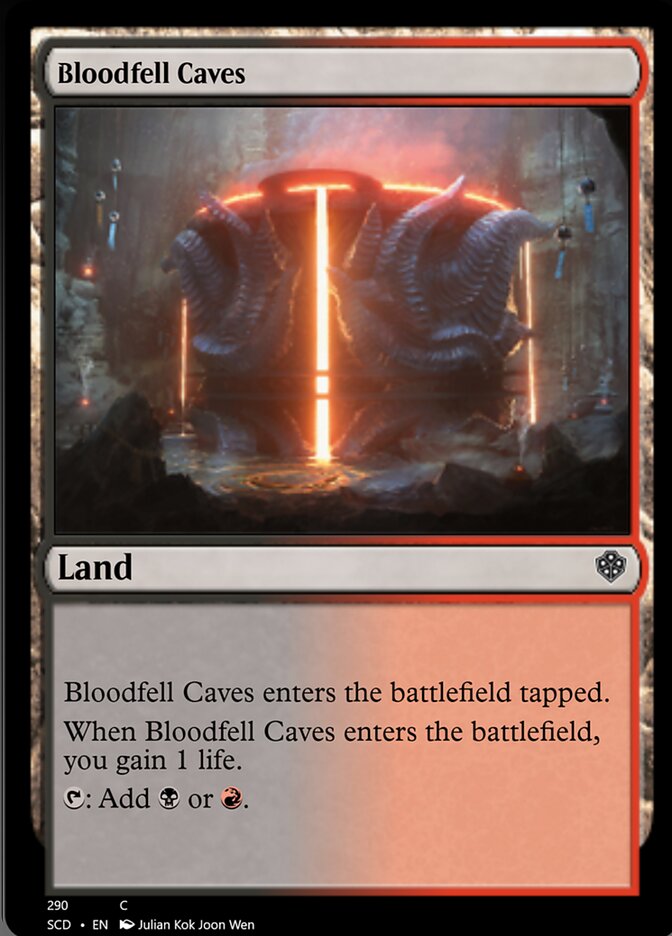 Bloodfell Caves [Starter Commander Decks] | Good Games Modbury