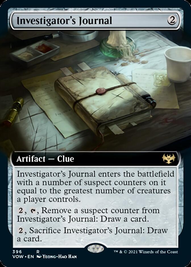 Investigator's Journal (Extended Art) [Innistrad: Crimson Vow] | Good Games Modbury