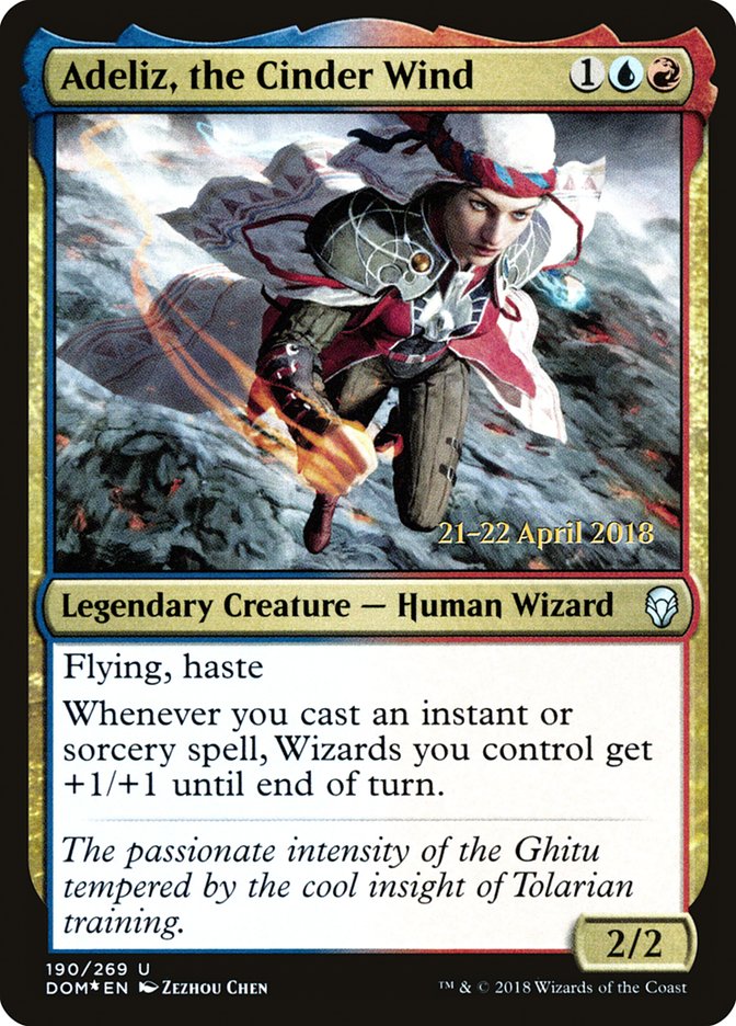 Adeliz, the Cinder Wind [Dominaria Prerelease Promos] | Good Games Modbury