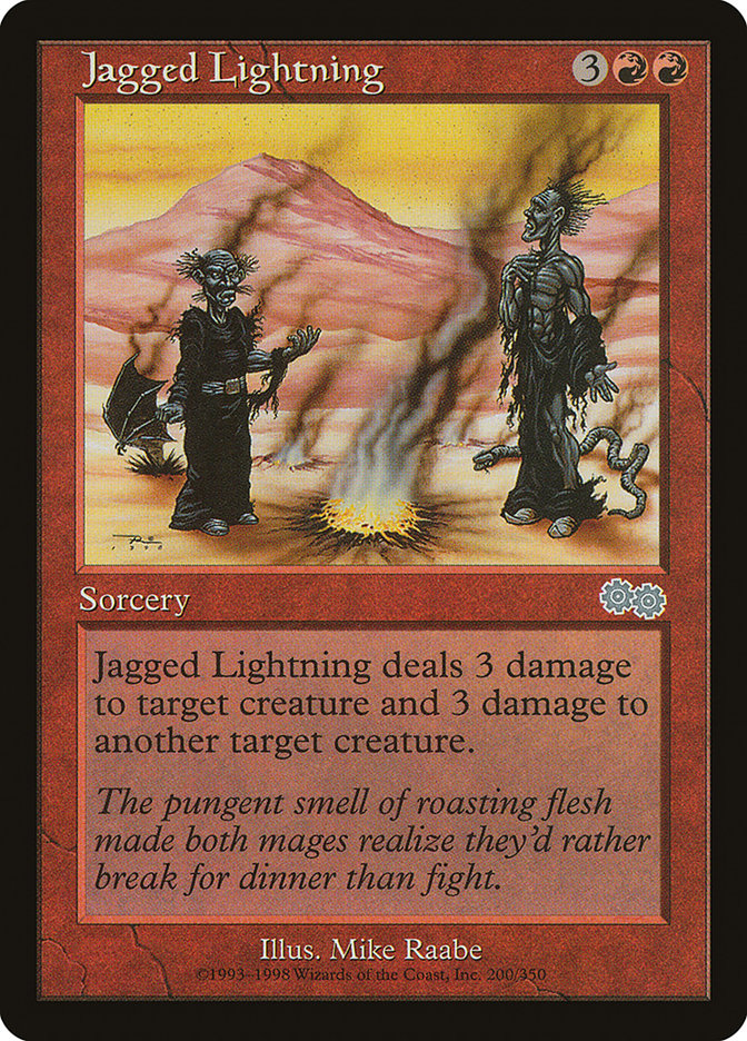 Jagged Lightning [Urza's Saga] | Good Games Modbury