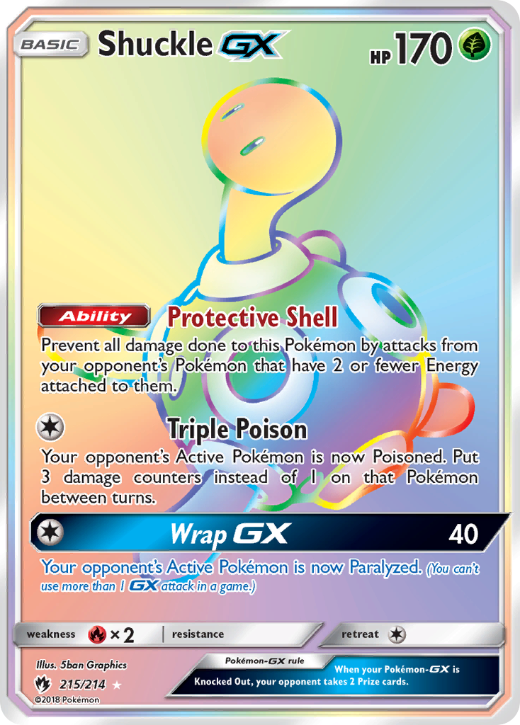 Shuckle GX (215/214) [Sun & Moon: Lost Thunder] | Good Games Modbury