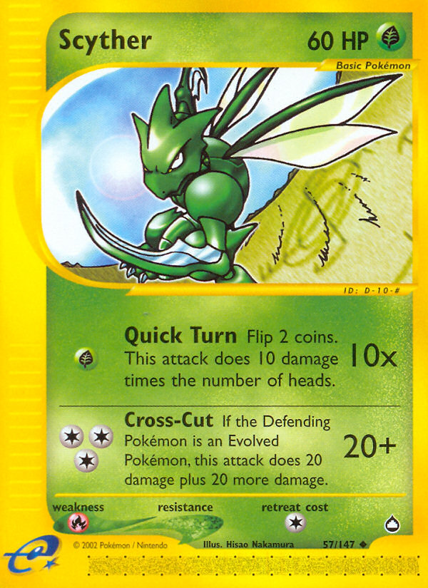 Scyther (57/147) [Aquapolis] | Good Games Modbury