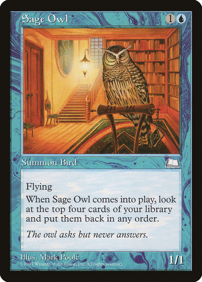 Sage Owl [Weatherlight] | Good Games Modbury
