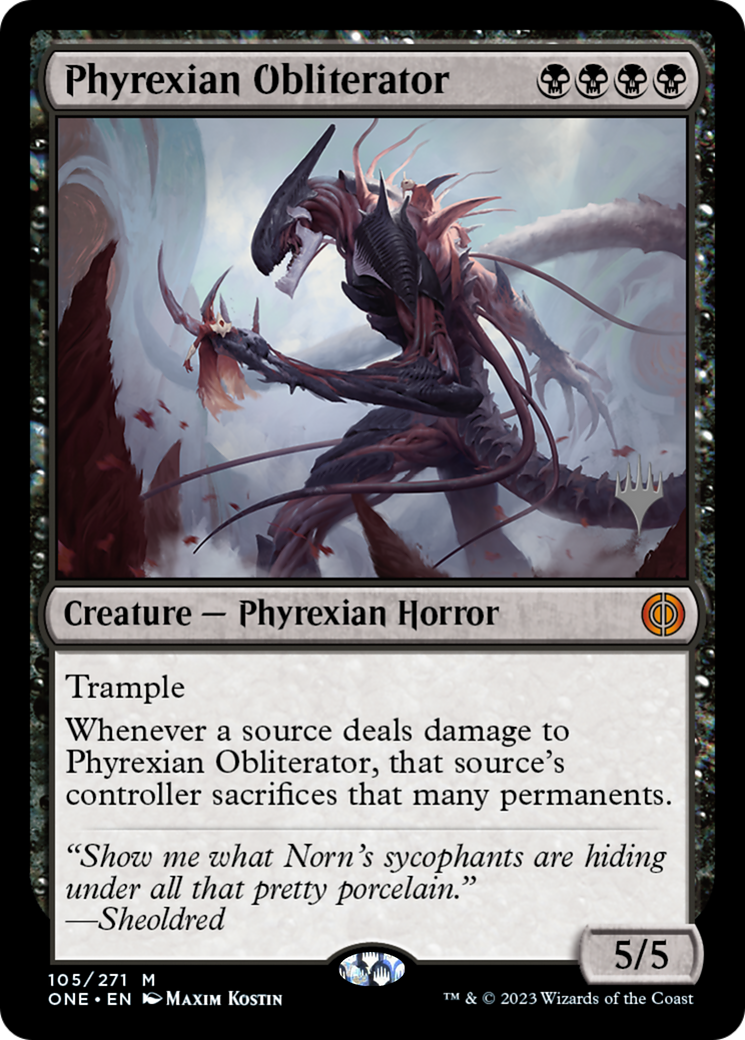 Phyrexian Obliterator (Promo Pack) [Phyrexia: All Will Be One Promos] | Good Games Modbury